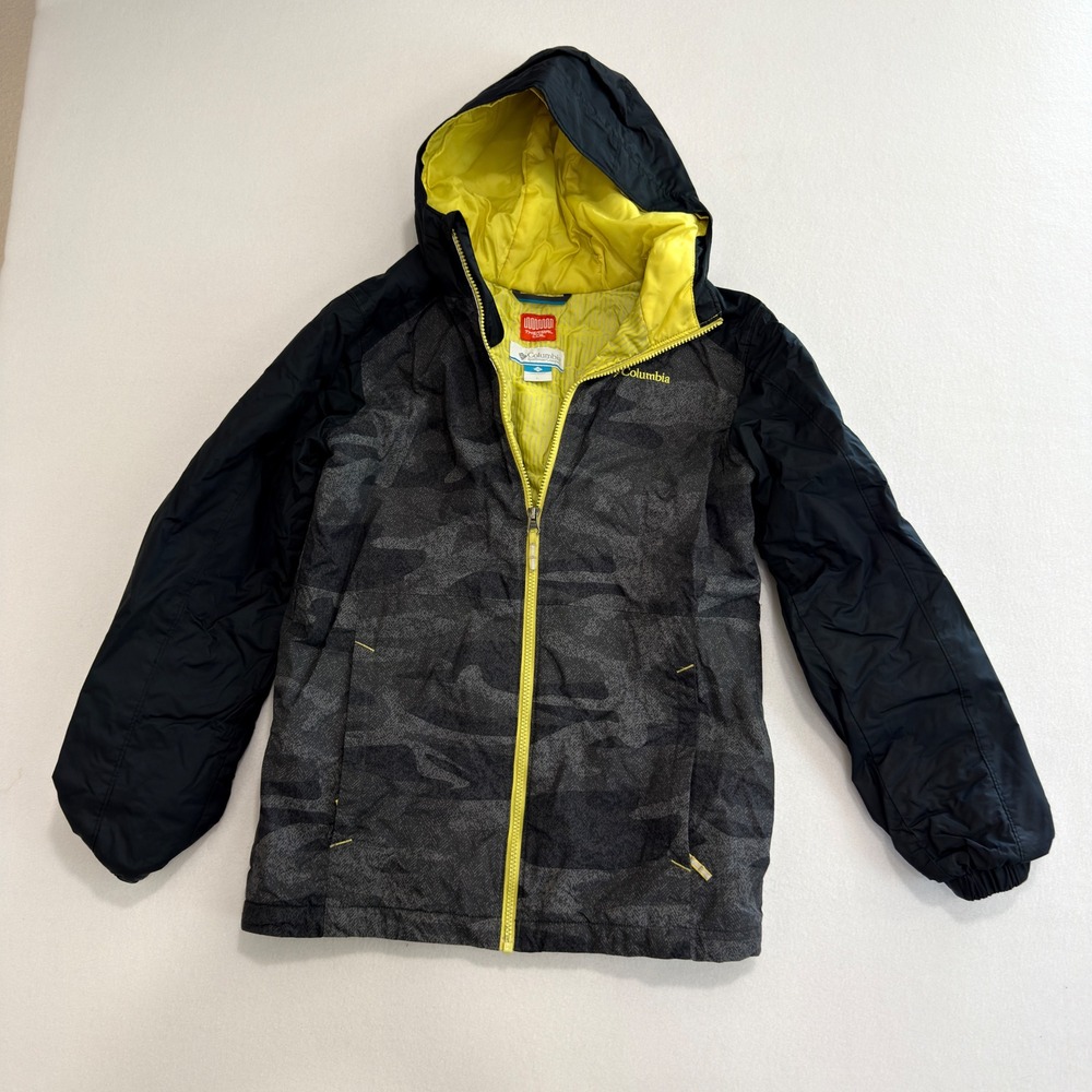 Columbia Puffer Jacket L Gray Camo Streetwear Gorpcore Minimalist